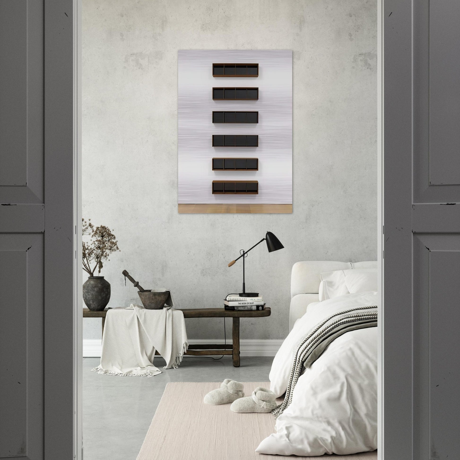 Untitled - 1994 - Donald Judd Brushed Aluminum Print - 70x100 cm / 28x40 inches | Donald Judd Aluminum Print | Donald Judd Prints