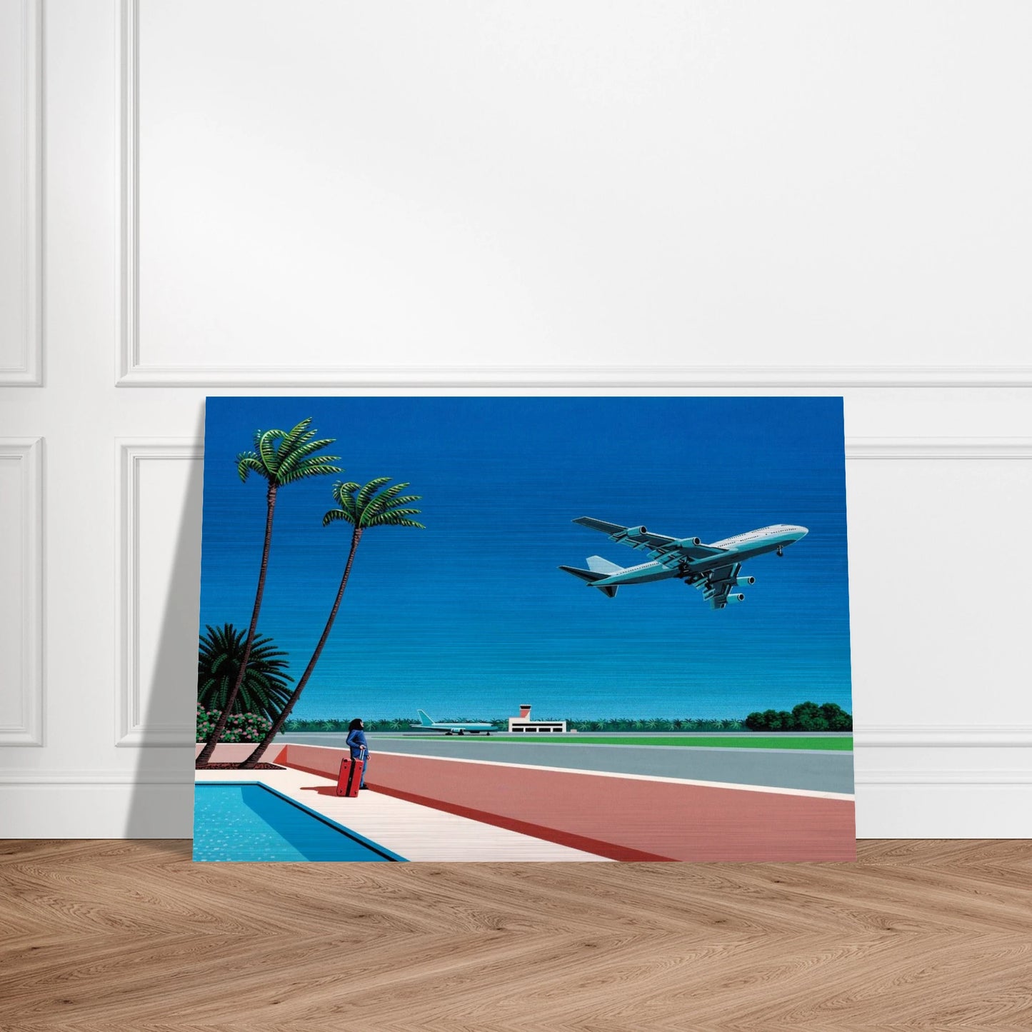 Finest B-R-E-E-Z-E Takeoff - Hiroshi Nagai Brushed Aluminum Print - 70x100 cm / 28x40 inches | Hiroshi Nagai Aluminum Print | Hiroshi Nagai Prints