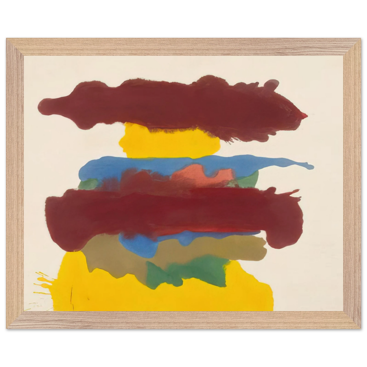 Helen Frankenthaler - Weather Change - 1963 Wall art - 27x35 cm / 11x14 inches - Fine Art Poster-canvas - -