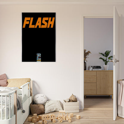 FLASH L A TIMES 1963 - Edward Ruscha Brushed Aluminum Print - 70x100 cm / 28x40 inches | Edward Ruscha Aluminum Print | Edward Ruscha Prints