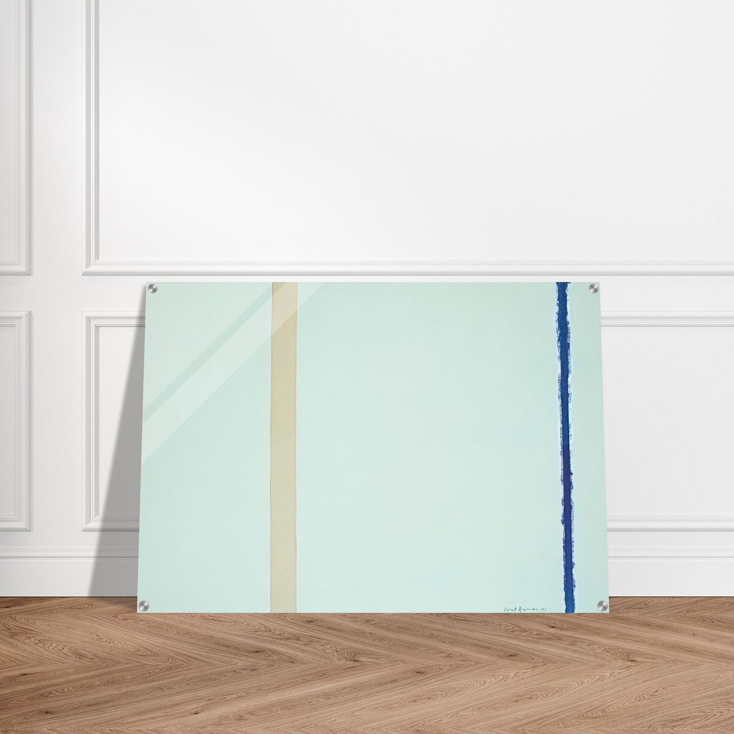 White Fire I - Barnett Newman Acrylic Print - 70x100 cm / 28x40″ inches