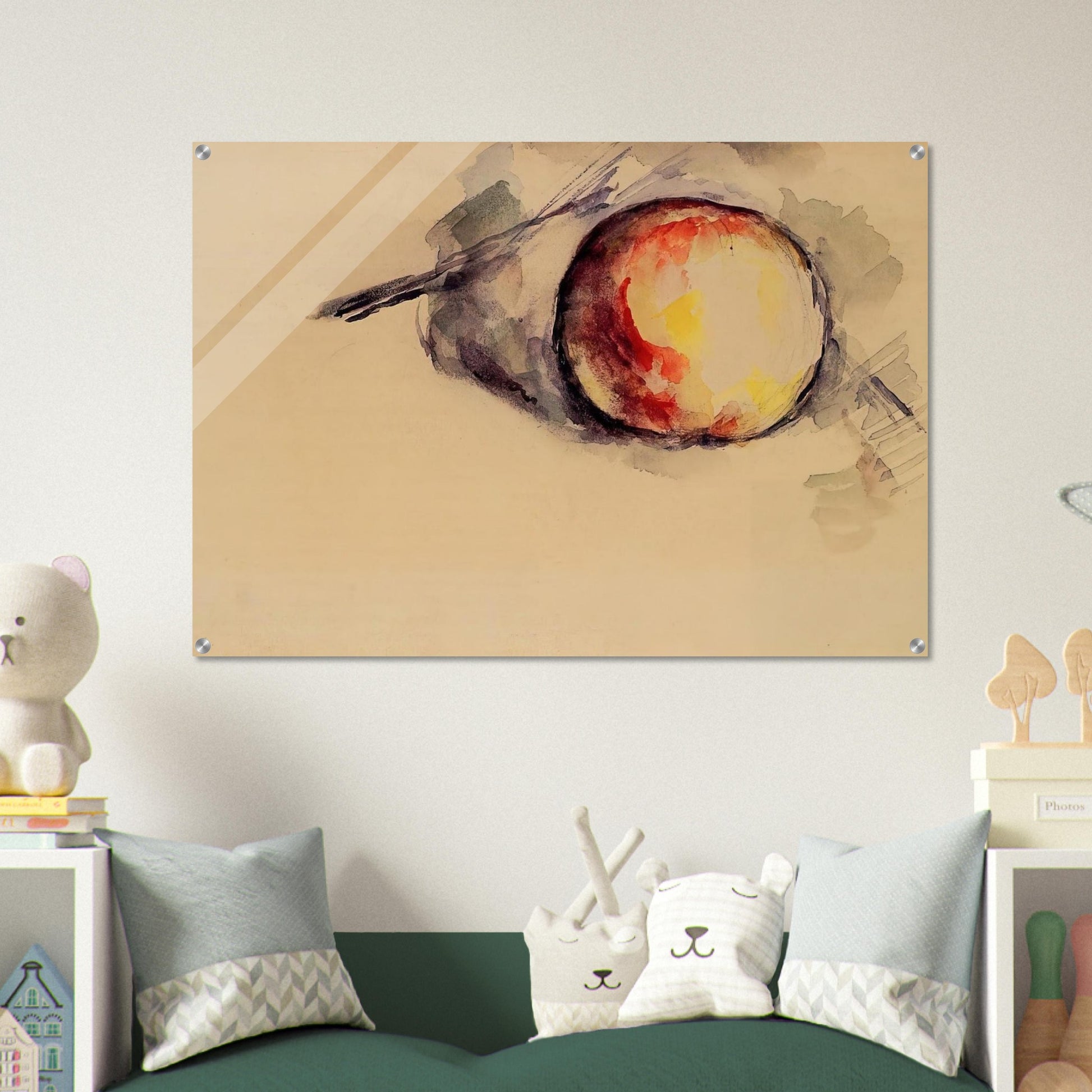 Study of an Apple - Paul Cézanne Acrylic Print - 70x100 cm / 28x40″ inches