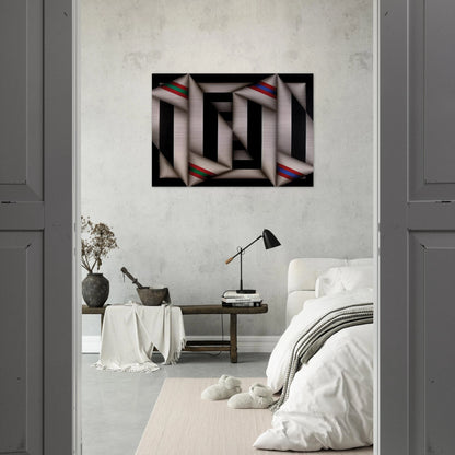 Omelemo II - 1981 - Omar Rayo Brushed Aluminum Print - 70x100 cm / 28x40 inches | Omar Rayo Aluminum Print | Omar Rayo Prints