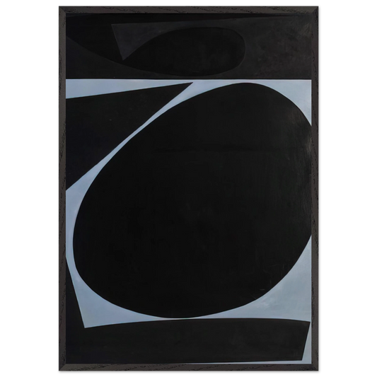 Positano - 1960 United States - Will Barnet 70x100 cm / 28x40 inches Framed Art Print – Black Wooden Frame