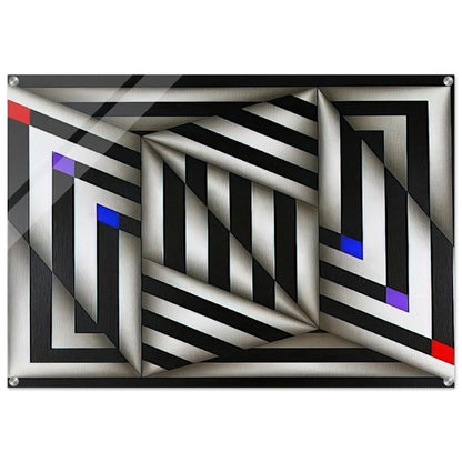 Saratoy III - 1980 - Omar Rayo Acrylic Print - 70x100 cm / 28x40″ inches | Omar Rayo Wall Art | Omar Rayo Prints