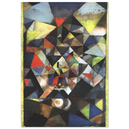 WITH THE EGG 1917 - Paul Klee Brushed Aluminum Print - 70x100 cm / 28x40 inches | Paul Klee Aluminum Print | Paul Klee Prints