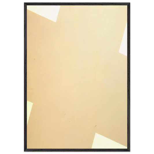 Crossroads Grey - 1978 - Leon Polk Smith 70x100 cm / 28x40 inches Framed Art Print – Black Wooden Frame