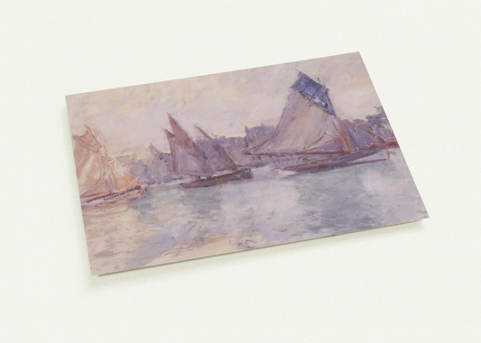 Boats in the Port of Le Havre By claude monet Pack of 10 Post Cards | claude monet Post Cards | A6 (10.5 x 14.8 cm) - 4.1 x 5.8 inches