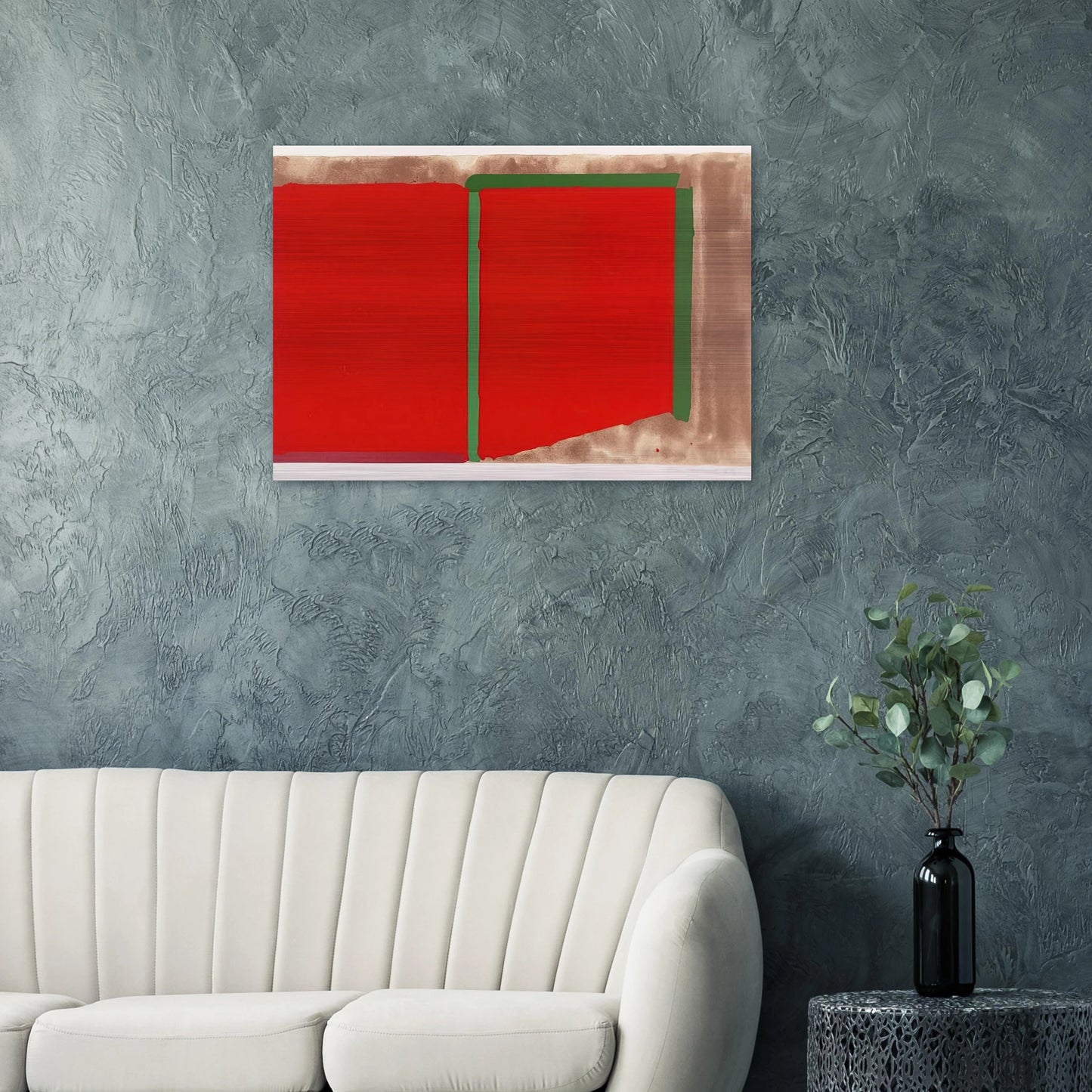 Reds, Greens - 1969 - John Hoyland Brushed Aluminum Print - 70x100 cm / 28x40 inches | John Hoyland Aluminum Print | John Hoyland Prints