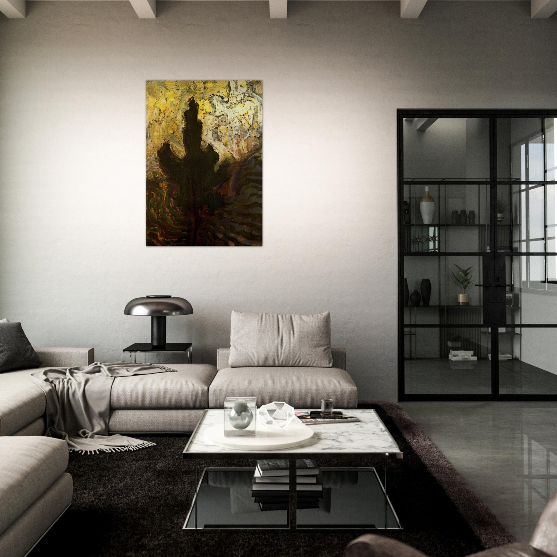 Untitled - Piet Mondrian Brushed Aluminum Print - 70x100 cm / 28x40 inches | Piet Mondrian Aluminum Print | Piet Mondrian Prints