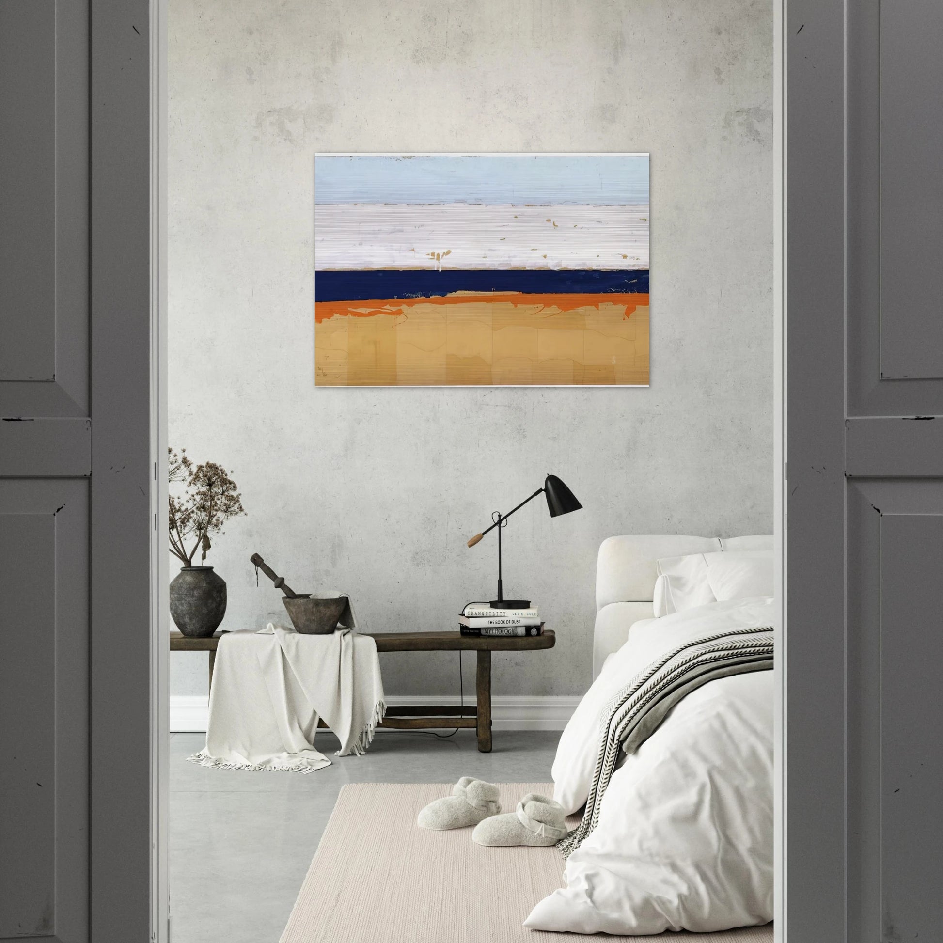 Grande Angolo - 1963 - Mario Schifano Brushed Aluminum Print - 70x100 cm / 28x40 inches | Mario Schifano Aluminum Print | Mario Schifano Prints