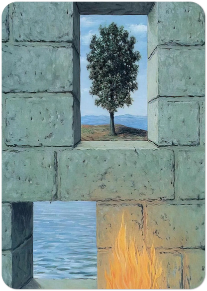 MENTAL COMPLACENCY 1950 By Rene Magritte Pack of 10 Post Cards | Rene Magritte Post Cards | A6 (10.5 x 14.8 cm) - 4.1 x 5.8 inches
