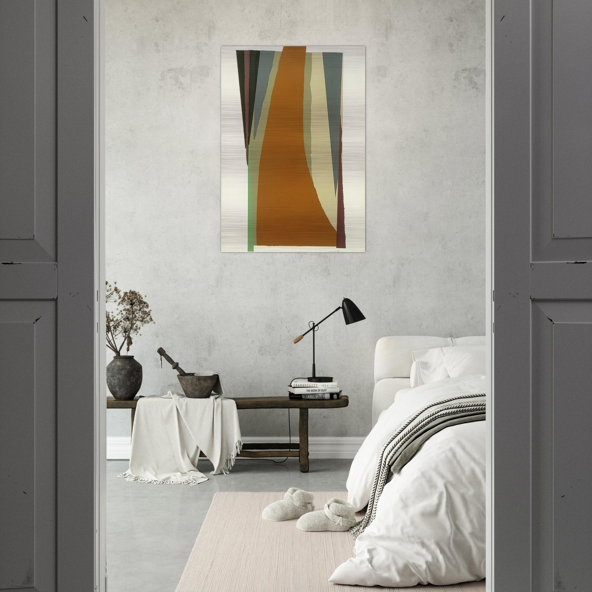 Untitled - Lyrical Abstraction - Larry Zox Brushed Aluminum Print - 70x100 cm / 28x40 inches | Larry Zox Aluminum Print | Larry Zox Prints
