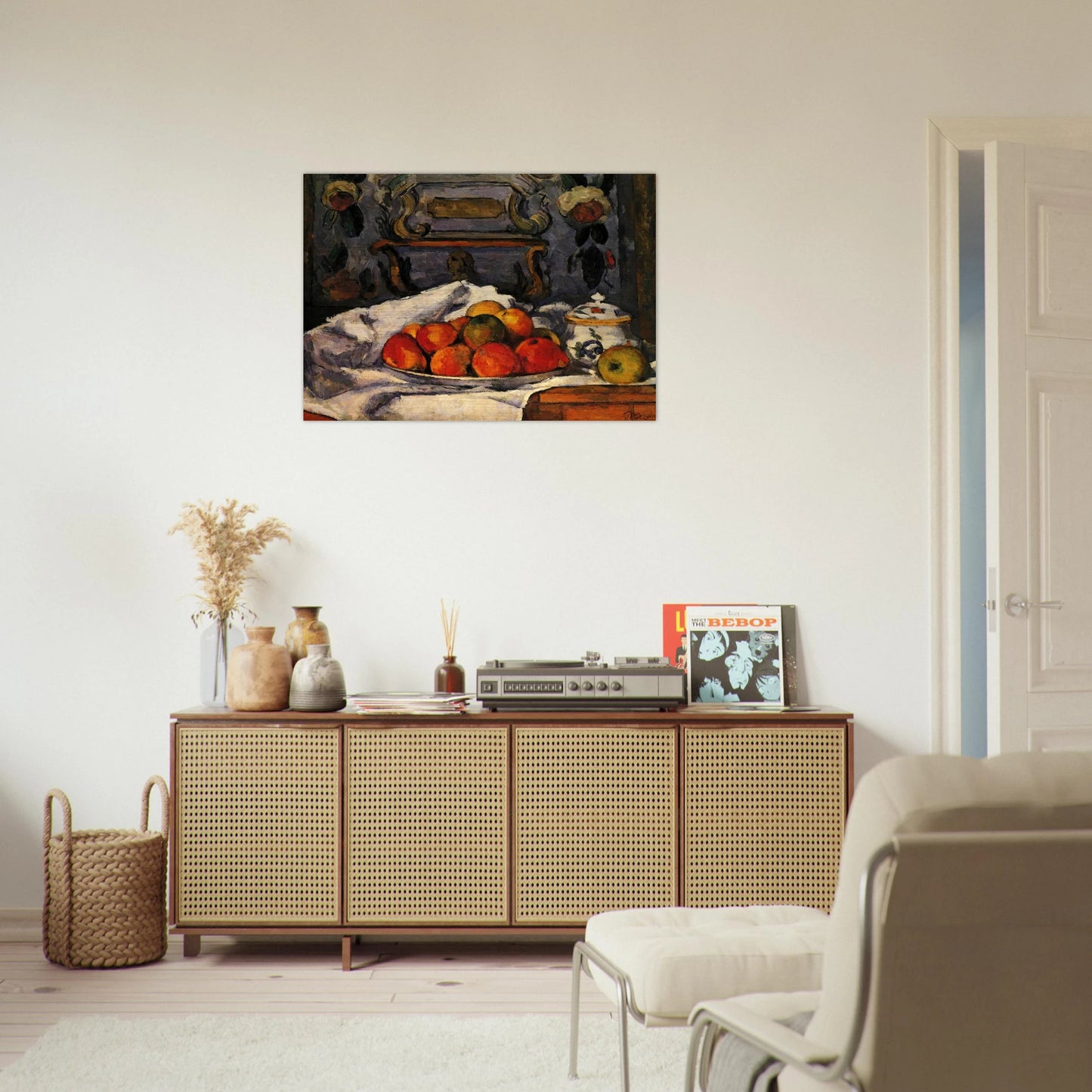 Dish of Apples - Paul Cézanne Brushed Aluminum Print - 70x100 cm / 28x40 inches | Paul Cézanne Aluminum Print | Paul Cézanne Prints