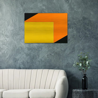 Yellow Orange - Ellsworth Kelly Brushed Aluminum Print - 70x100 cm / 28x40 inches | Ellsworth Kelly Aluminum Print | Ellsworth Kelly Prints