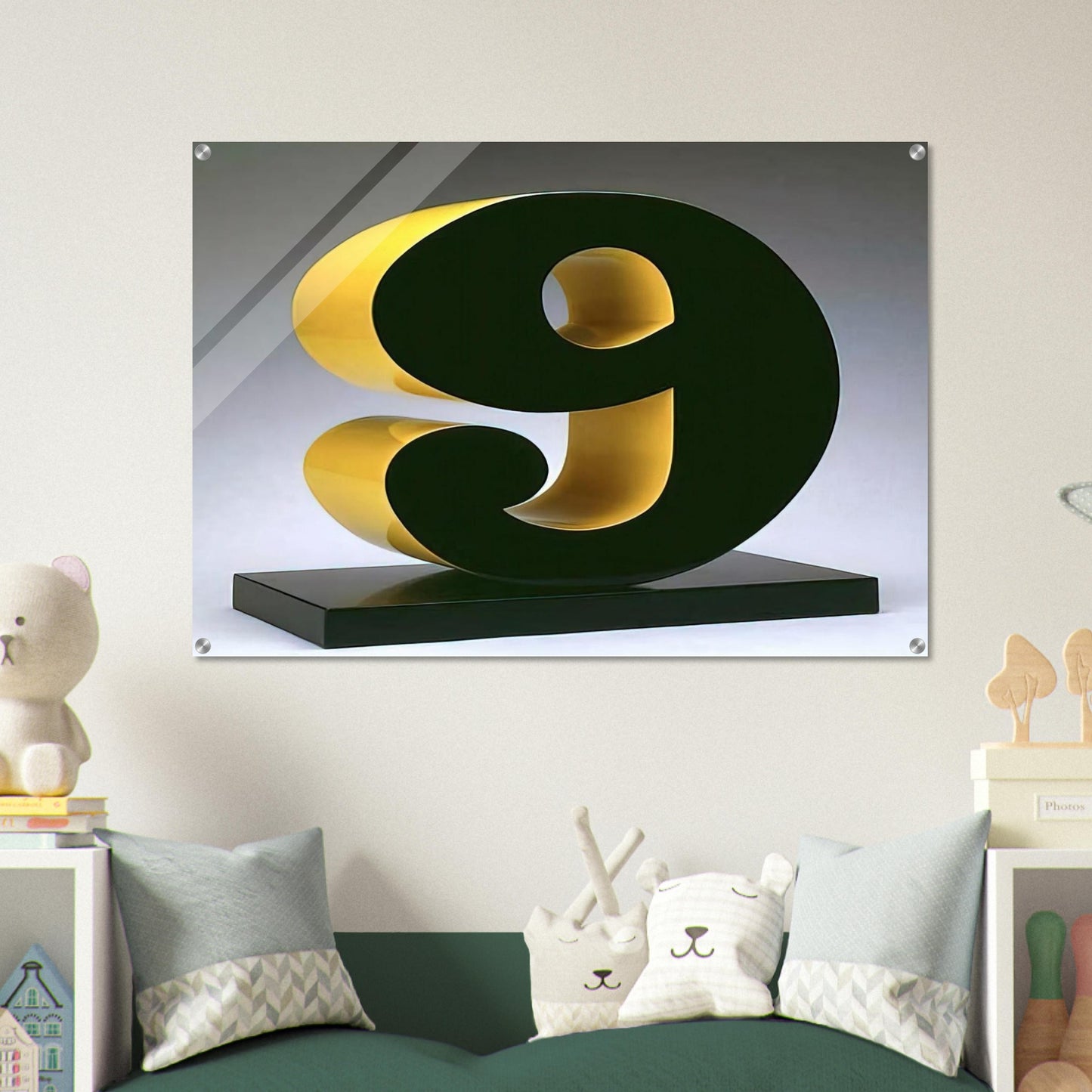 Nine - Robert Indiana Acrylic Print - 70x100 cm / 28x40″ inches