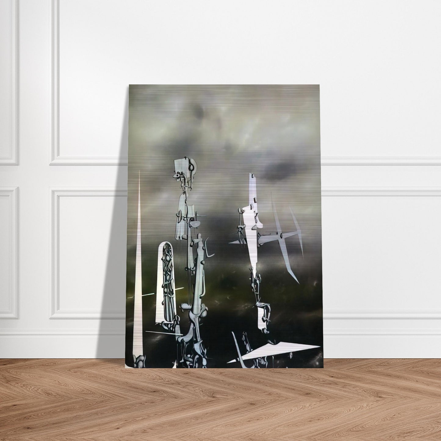 Phantoms - Yves Tanguy Brushed Aluminum Print - 70x100 cm / 28x40 inches | Yves Tanguy Aluminum Print | Yves Tanguy Prints
