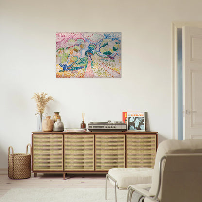 MADAME MATISSE IN THE OLIVE GROVE 1905 - Henri Matisse Brushed Aluminum Print - 70x100 cm / 28x40 inches | Henri Matisse Aluminum Print | Henri Matisse Prints