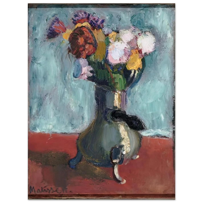 Henri Matisse - BOUQUET OF FLOWERS IN CHOCOLATE 1902  75x100 cm / 30x40inches Fine Art Poster