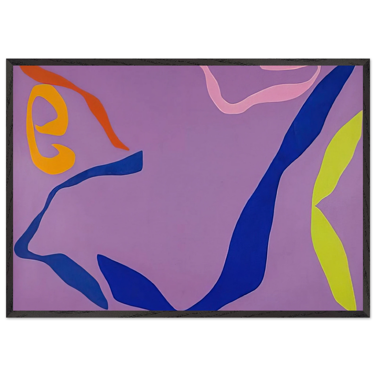 Untitled - 1970 N7 - Ray Parker 70x100 cm / 28x40 inches Framed Art Print – Black Wooden Frame