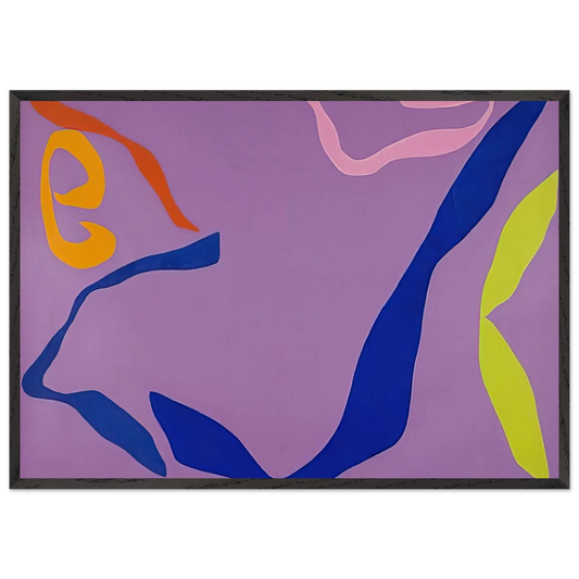 Untitled - 1970 N7 - Ray Parker 70x100 cm / 28x40 inches Framed Art Print – Black Wooden Frame