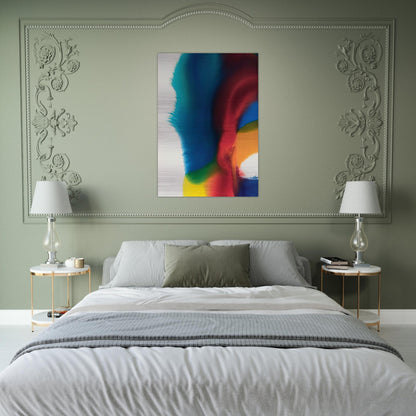 Rainbow Bleed - Paul Jenkins Brushed Aluminum Print - 70x100 cm / 28x40 inches | Paul Jenkins Aluminum Print | Paul Jenkins Prints