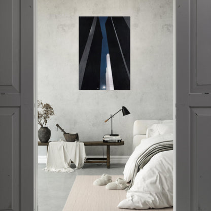 City Night - Georgia O'Keeffe Brushed Aluminum Print - 70x100 cm / 28x40 inches | Georgia O'Keeffe Aluminum Print | Georgia O'Keeffe Prints