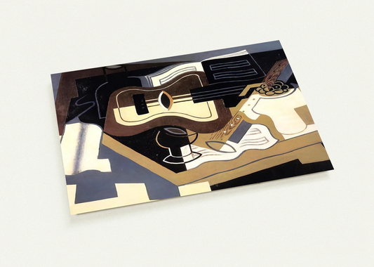 GUITAR AND CLARINET 1920 By Juan Gris Pack of 10 Post Cards | Juan Gris Post Cards | A6 (10.5 x 14.8 cm) - 4.1 x 5.8 inches
