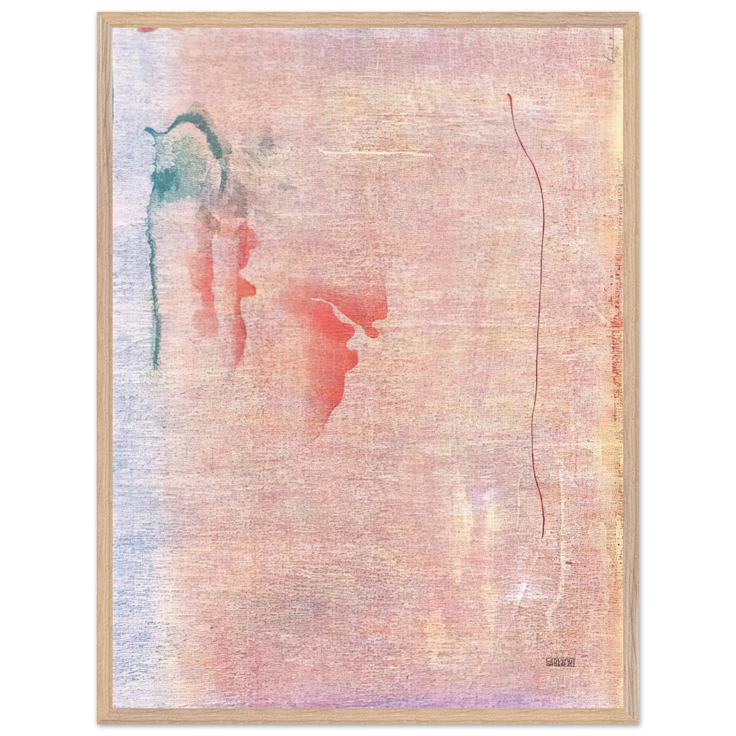 Helen Frankenthaler - Cedar Hill - 1983 Wall art - 70x100 cm / 28x40 inches - Premium Wooden Framed Poster With Fine Art Paper-canvas - Black frame
