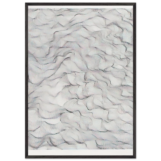 Il movimento delle cose - 1996 - Dadamaino 70x100 cm / 28x40 inches Framed Art Print – Black Wooden Frame