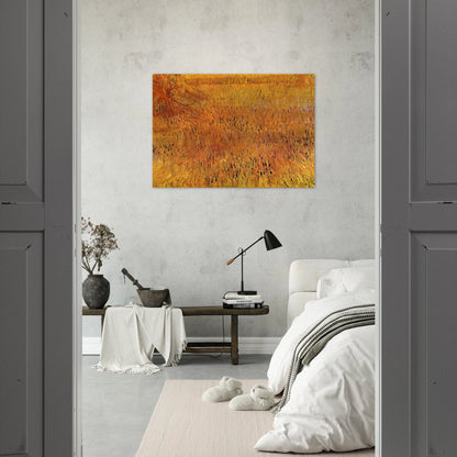 Arles View from the Wheat Fields - Vincent van Gogh Brushed Aluminum Print - 70x100 cm / 28x40 inches | Vincent van Gogh Aluminum Print | Vincent van Gogh Prints