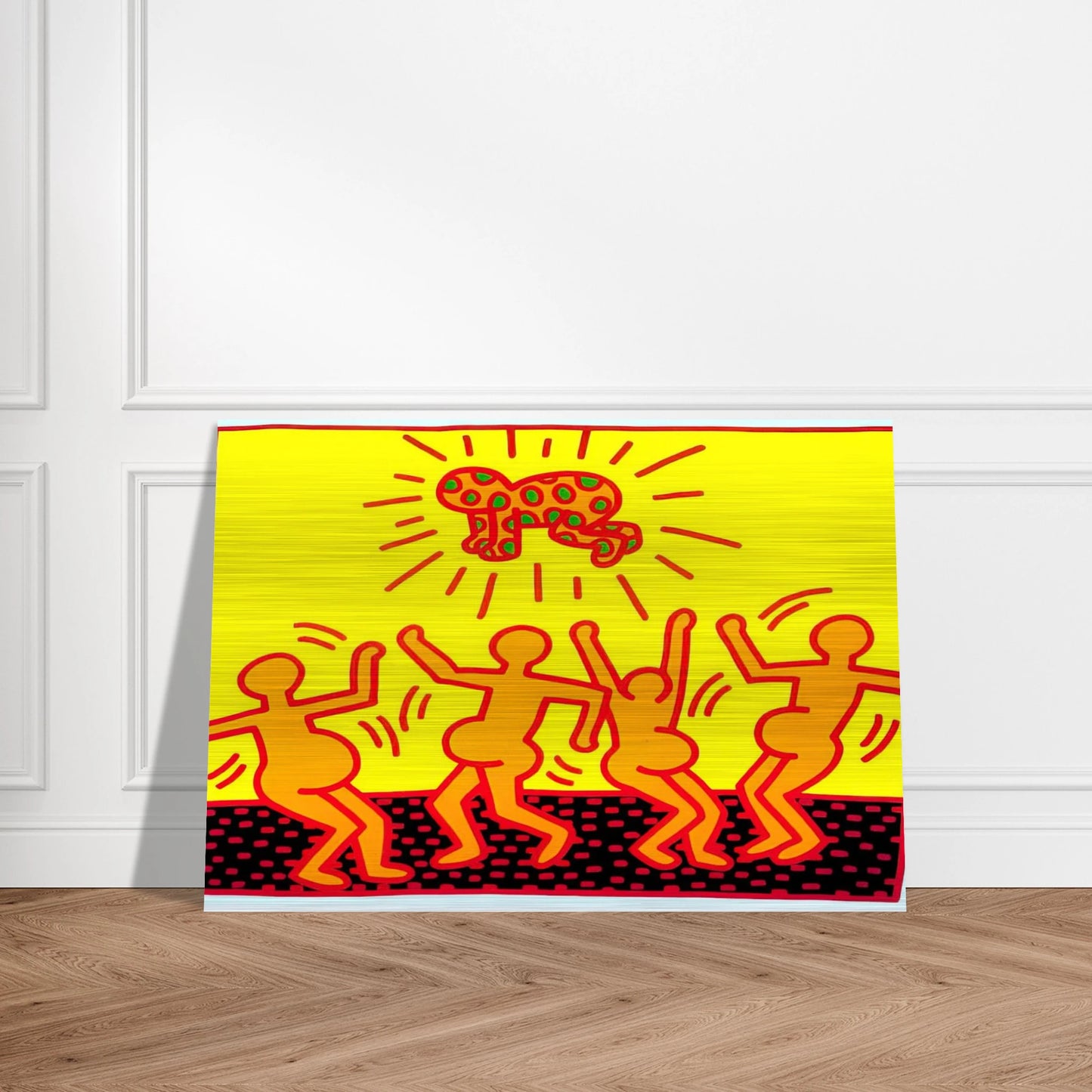 UNTITLED 1983 1 - Keith Haring Brushed Aluminum Print - 70x100 cm / 28x40 inches | Keith Haring Aluminum Print | Keith Haring Prints