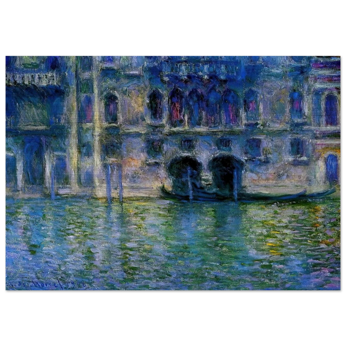 Palazzo da Mula at Venice - claude monet Brushed Aluminum Print - 70x100 cm / 28x40 inches | claude monet Aluminum Print | claude monet Prints