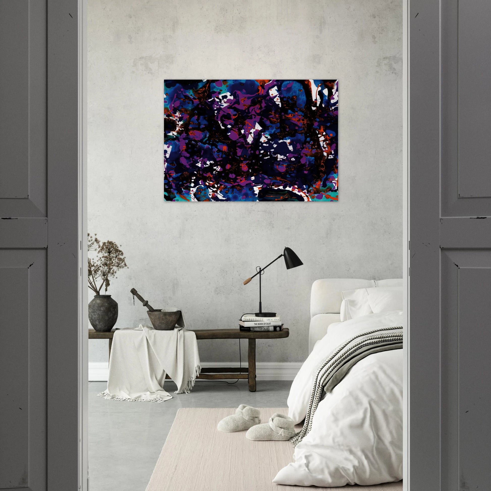 Untitled  SFP94-3  SF94-024  - Sam Francis Brushed Aluminum Print - 70x100 cm / 28x40 inches | Sam Francis Aluminum Print | Sam Francis Prints
