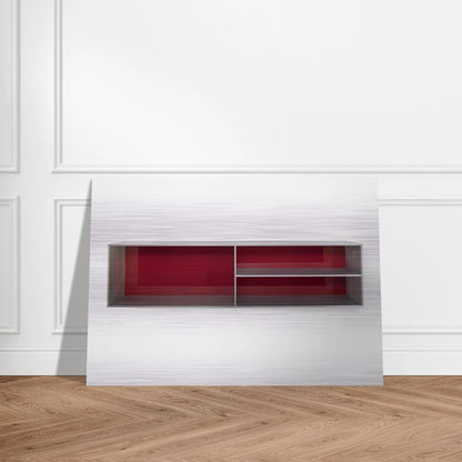 Untitled - 1985 - Donald Judd Brushed Aluminum Print - 70x100 cm / 28x40 inches | Donald Judd Aluminum Print | Donald Judd Prints