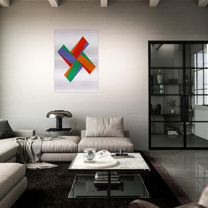 Aus Portfolio Kinderstern - 1989 - Max Bill Brushed Aluminum Print - 70x100 cm / 28x40 inches | Max Bill Aluminum Print | Max Bill Prints