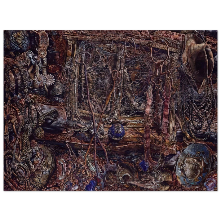 Ivan Albright - THE RUSTLERS 1962  75x100 cm / 30x40inches Fine Art Poster