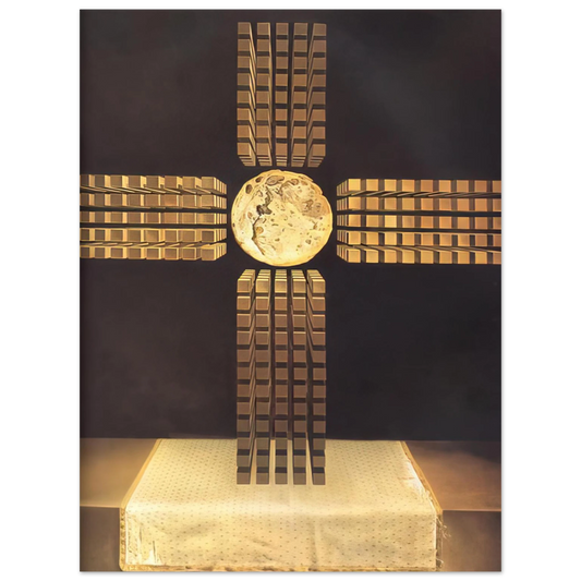 Salvador Dali - NUCLEAR CROSS  75x100 cm / 30x40inches Fine Art Poster