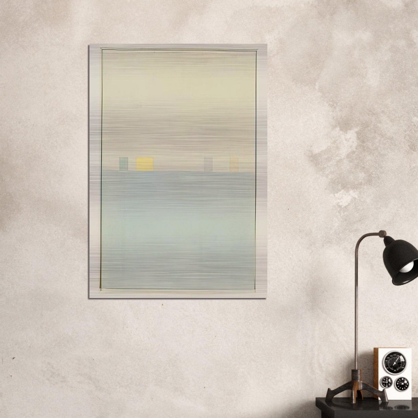 Spazio Luce - 1960 - Antonio Calderara Brushed Aluminum Print - 70x100 cm / 28x40 inches | Antonio Calderara Aluminum Print | Antonio Calderara Prints