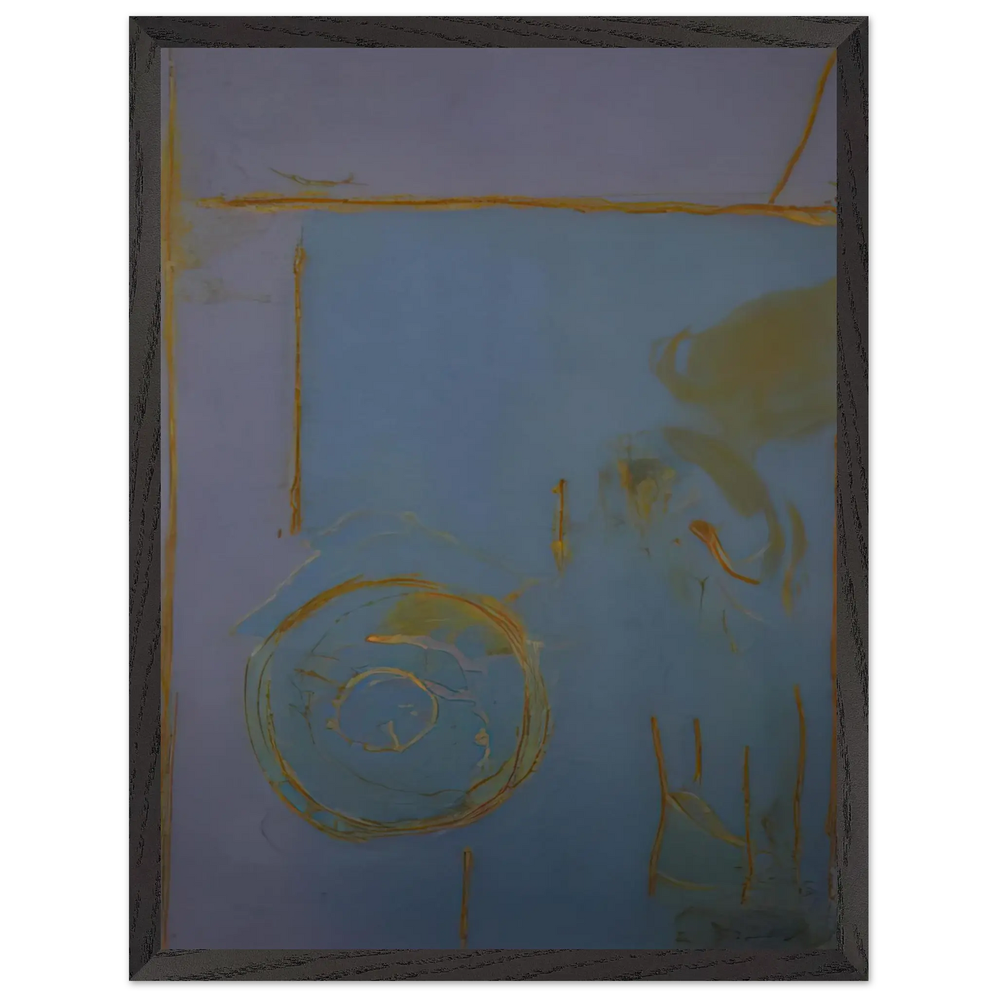 Helen Frankenthaler - Guadalupe - 1989 Wall art - 28x43  cm / XL (11x17 Inches) - Premium Wooden Framed Poster With Fine Art Paper - Wood frame