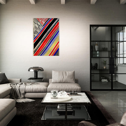 COMPOSITION 11 - Sonia Delaunay Brushed Aluminum Print - 70x100 cm / 28x40 inches | Sonia Delaunay Aluminum Print | Sonia Delaunay Prints