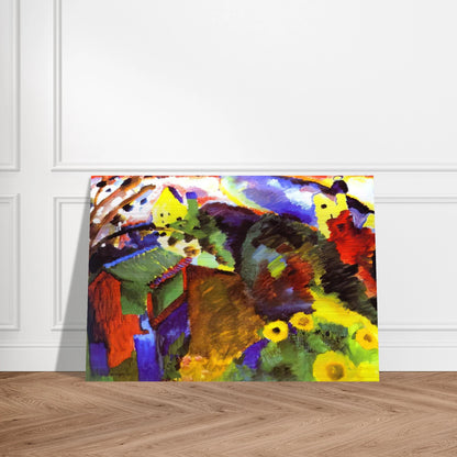 MURNAU GARDEN 1910 - Wassily Kandinsky Brushed Aluminum Print - 70x100 cm / 28x40 inches | Wassily Kandinsky Aluminum Print | Wassily Kandinsky Prints
