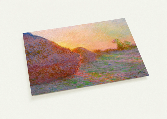 Haystacks By claude monet Pack of 10 Post Cards | claude monet Post Cards | A6 (10.5 x 14.8 cm) - 4.1 x 5.8 inches