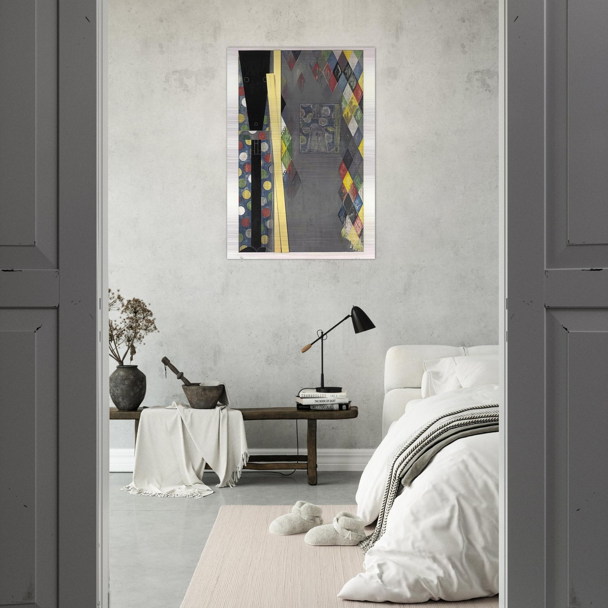BUSHBABY 2004 - Jasper Johns Brushed Aluminum Print - 70x100 cm / 28x40 inches | Jasper Johns Aluminum Print | Jasper Johns Prints