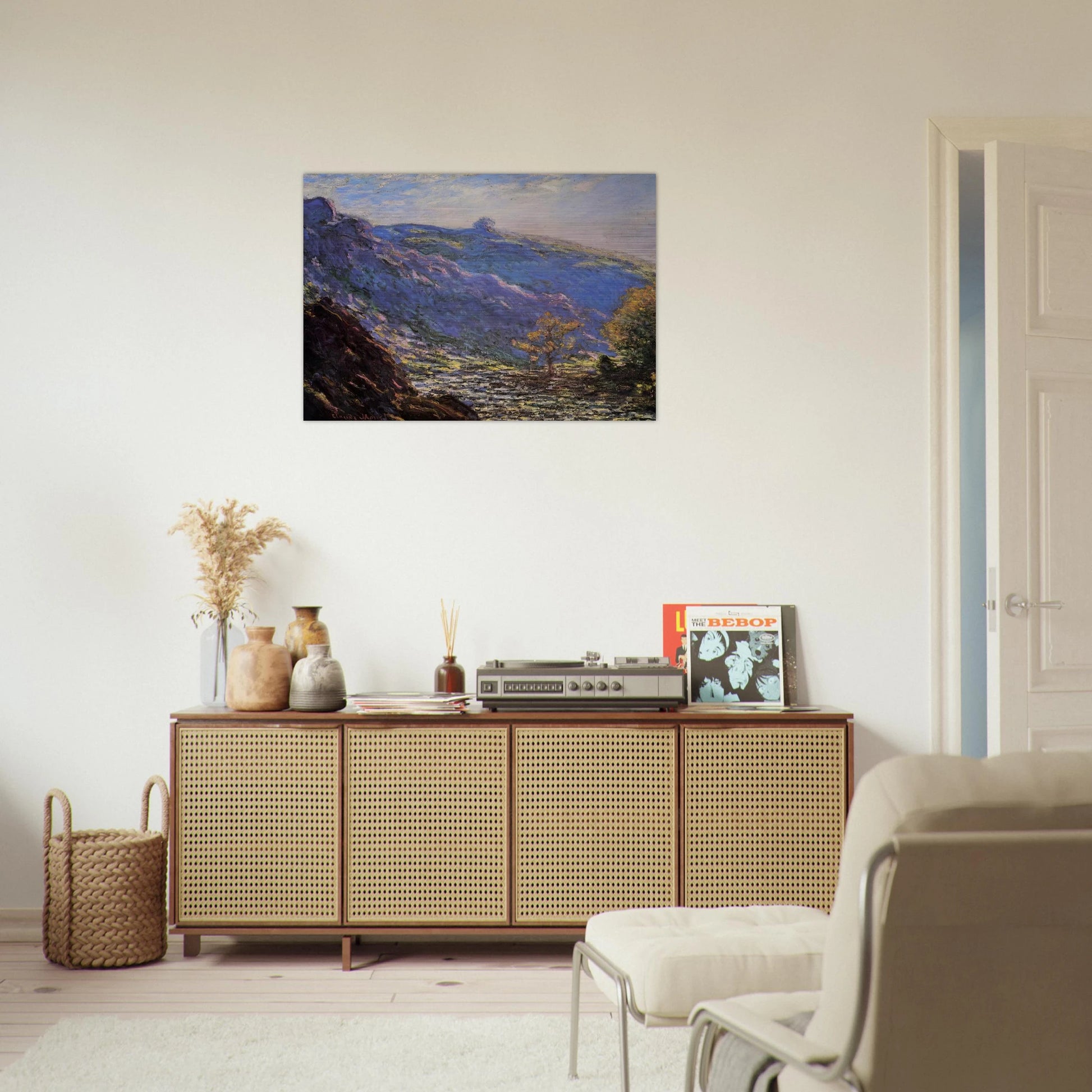 The Old Tree, Sunlight on the Petit Cruese - claude monet Brushed Aluminum Print - 70x100 cm / 28x40 inches | claude monet Aluminum Print | claude monet Prints