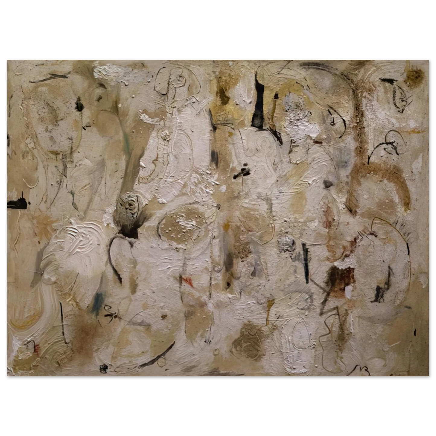 Helen Frankenthaler - Painted on 21st Street - 1951 Wall art - 13x18 cm / 5x7 inches - Premium Wooden Framed Poster With Fine Art Paper-canvas - White frame