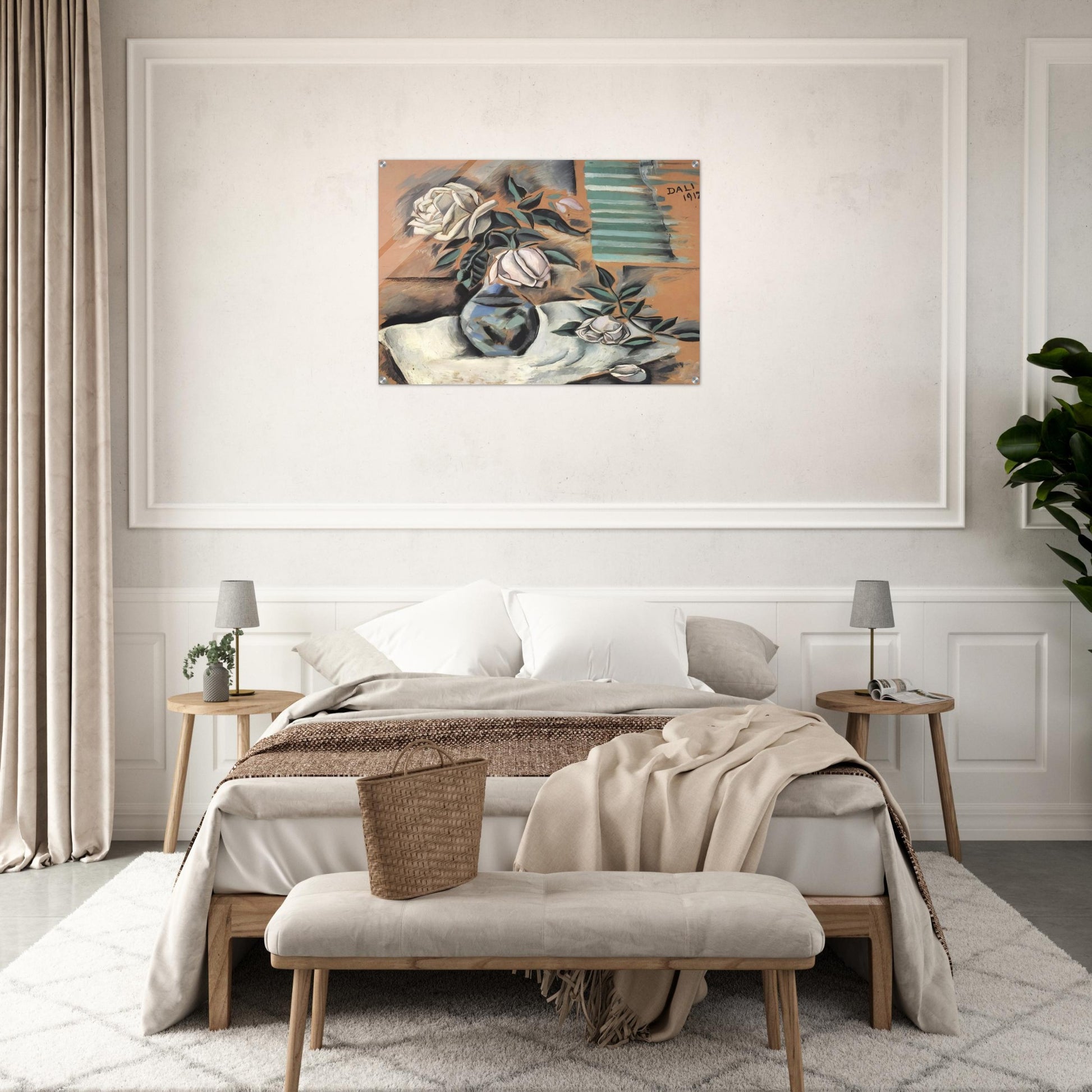BOUQUET L IMPORTANT C EST LA ROSE - Salvador Dali Acrylic Print - 70x100 cm / 28x40″ inches