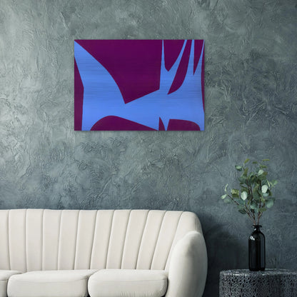 Magical Space Forms - 1951 - Lorser Feitelson Brushed Aluminum Print - 70x100 cm / 28x40 inches | Lorser Feitelson Aluminum Print | Lorser Feitelson Prints