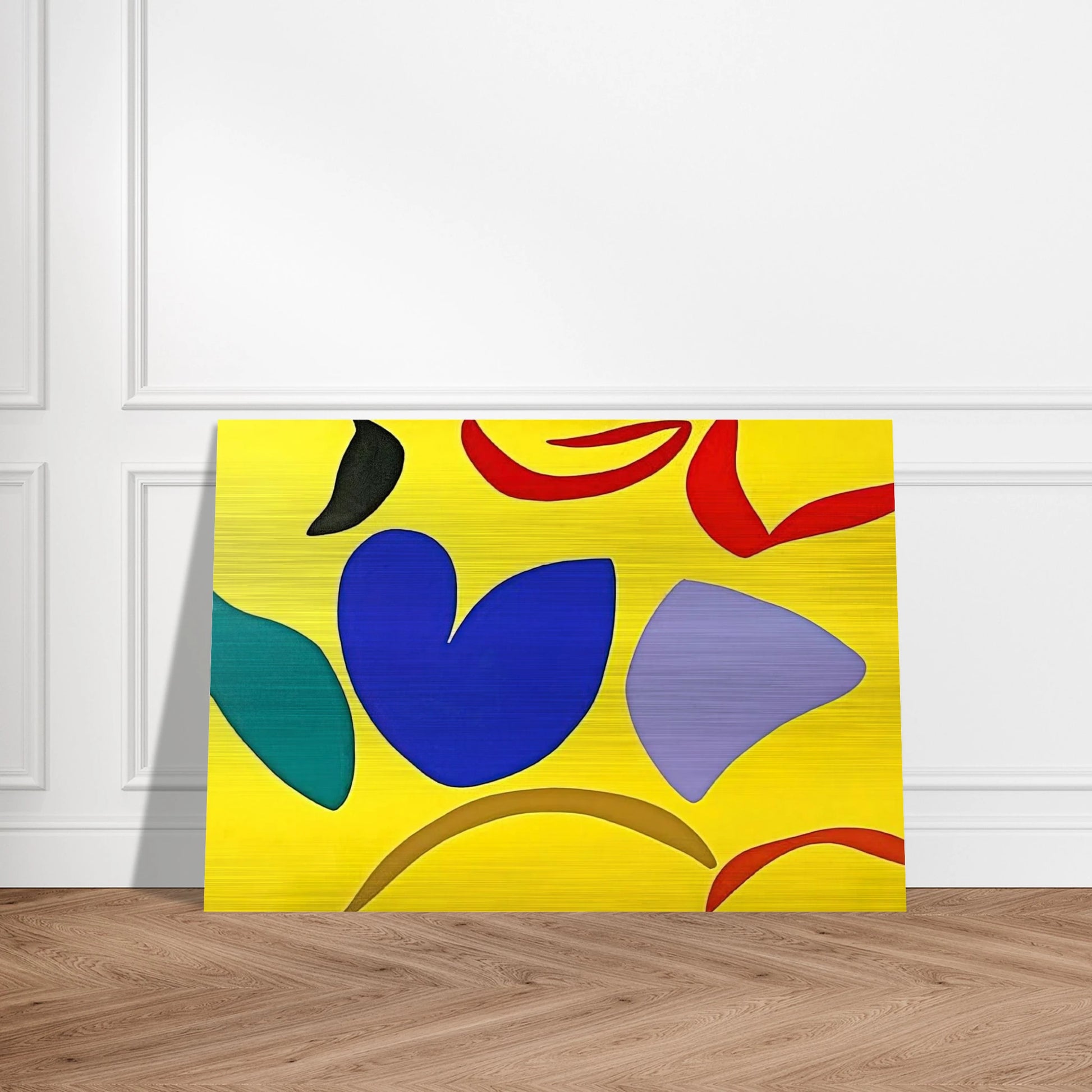 M-yellow - 1965 - Ray Parker Brushed Aluminum Print - 70x100 cm / 28x40 inches | Ray Parker Aluminum Print | Ray Parker Prints