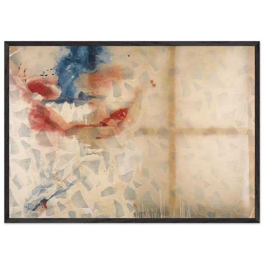 Untitled N33 - Sigmar Polke 70x100 cm / 28x40 inches Framed Art Print – Black Wooden Frame